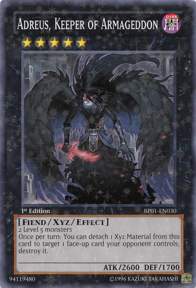 Adreus, Keeper of Armageddon (Starfoil) (BP01-EN030) Starfoil Rare - Near Mint 1st Edition