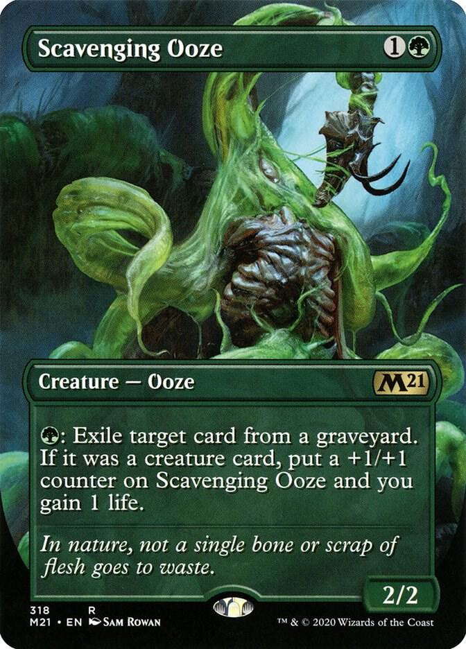 Scavenging Ooze [#318 Alternate-Art Borderless] (M21-R-FOIL)