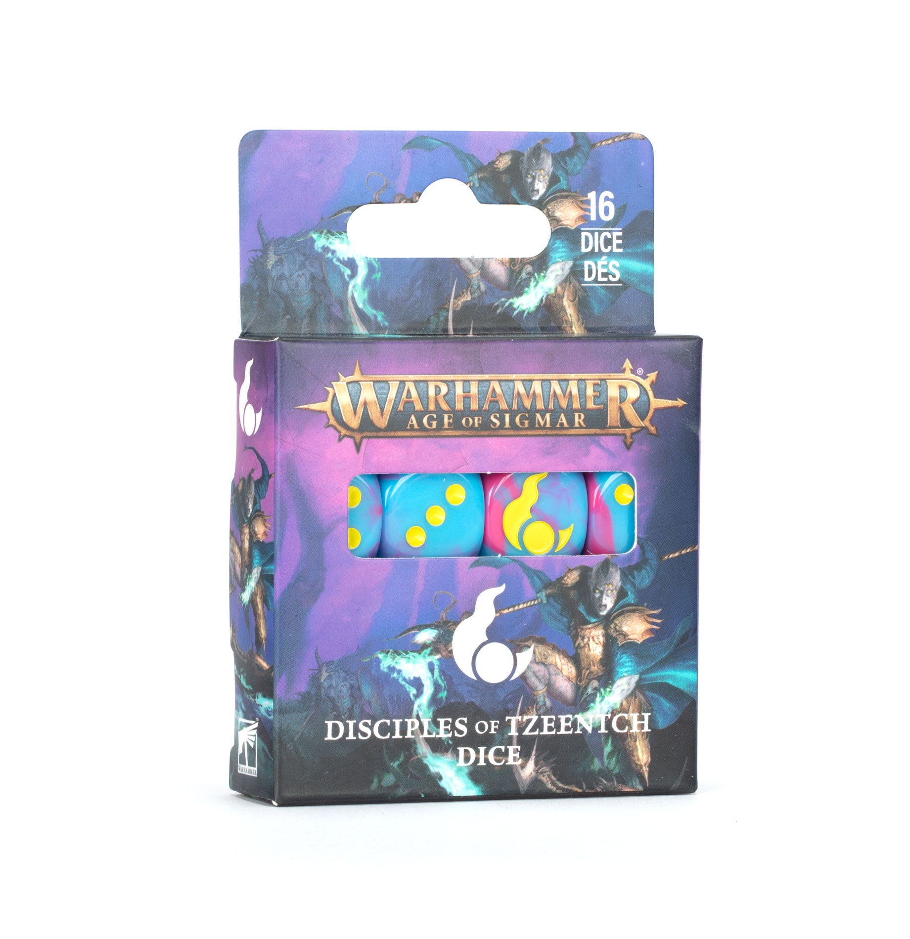 Citadel Hobby: Dice Set - Age of Sigmar: Chaos - Disciples of Tzeentch (4th) (16)
