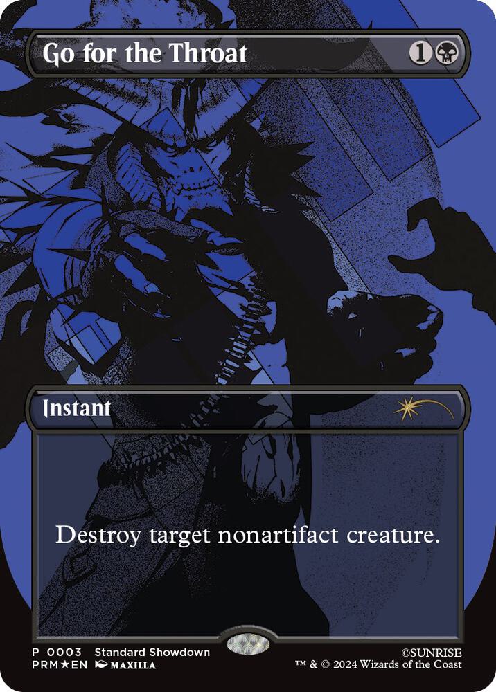 Go for the Throat [ #0003 Standard Showdown Promo ] (PRM-R-FOIL)