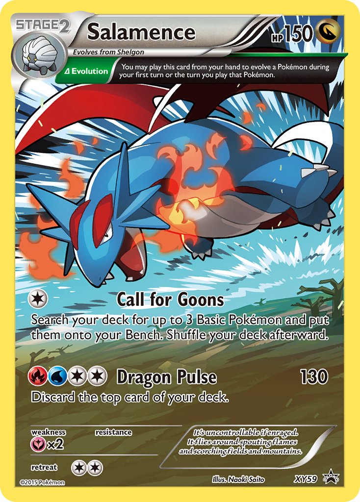 Salamence - XY59 (XY:PR) Promo - Near Mint Holofoil