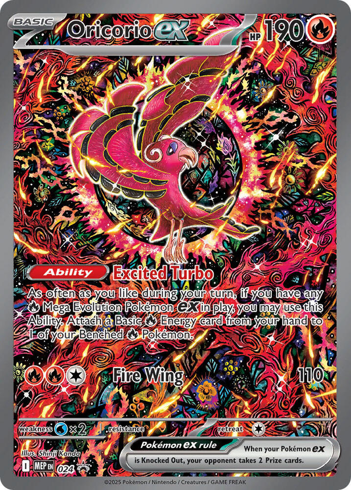 Oricorio ex - 024 (MEP) Promo Holofoil Near Mint