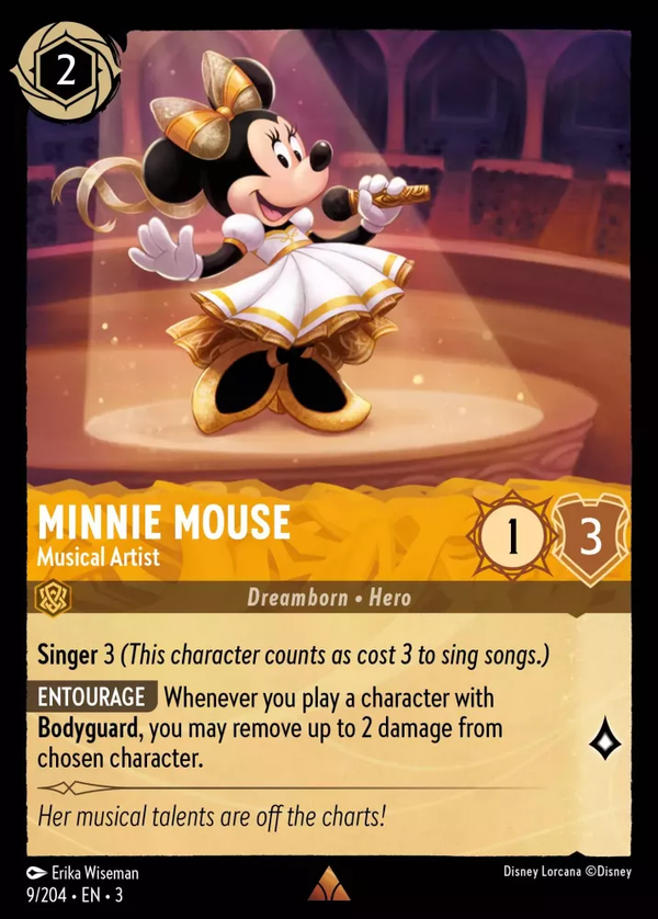 Minnie Mouse - Musical Artist (Into the Inklands 009/204) Rare - Near Mint