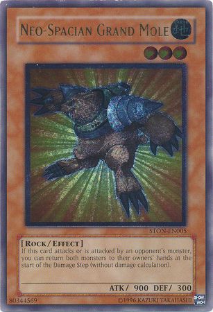 Neo-Spacian Grand Mole (STON-EN005) Ultimate Rare Unlimited Light Play
