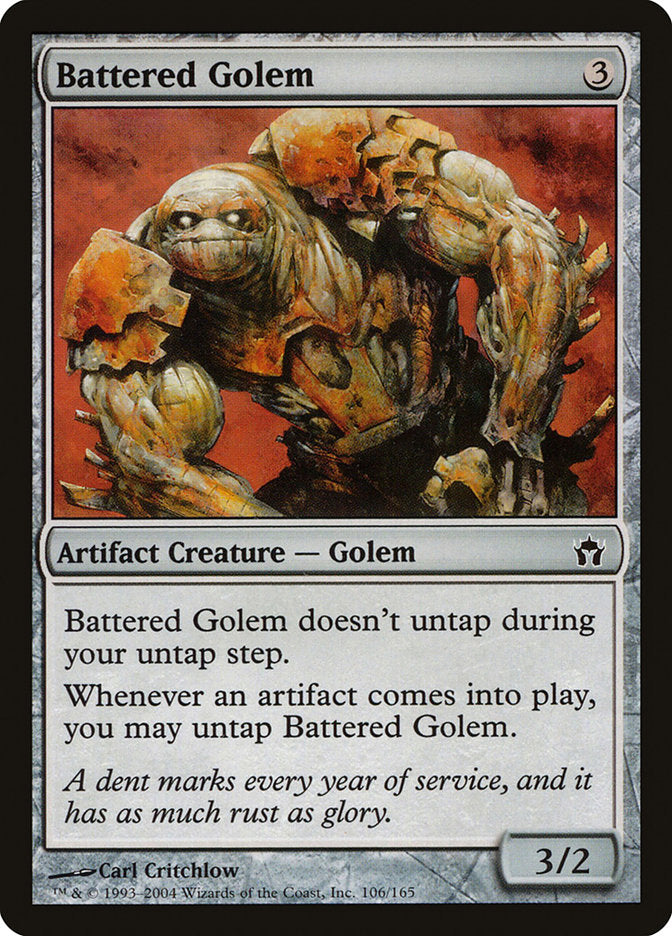 Battered Golem (5DN-C-FOIL)