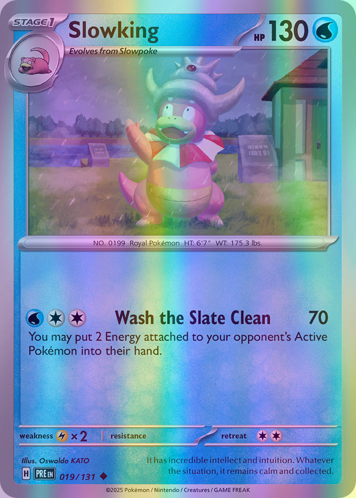 Slowking - 019/131 (PRE) Uncommon - Near Mint Reverse Holofoil