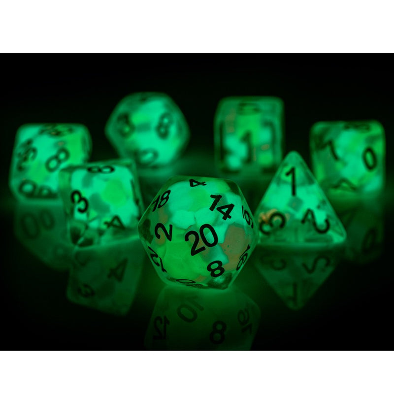 Sirius Dice: Glowworm - Lucky Charm (7-Poly Set)