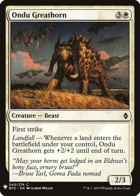 Ondu Greathorn [Mystery Booster #0187] (BFZ-C)