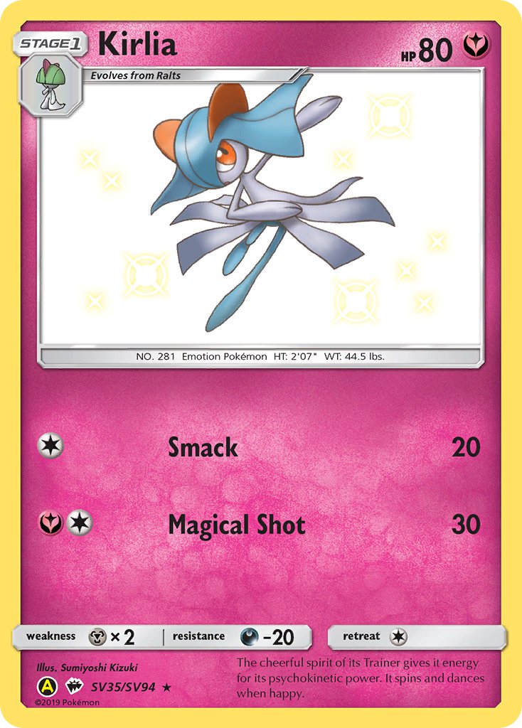 Kirlia - SV35/SV94 (HIF:SV) Shiny Holo Rare - Near Mint Holofoil