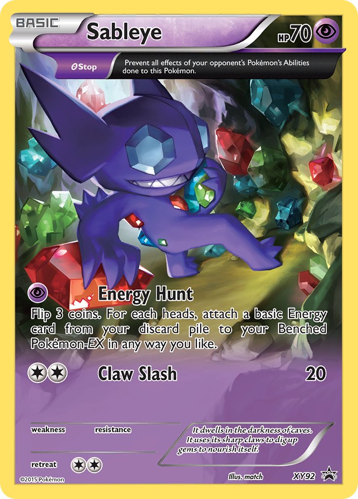 Sableye - XY92 (XY:PR) Promo - Near Mint Holofoil