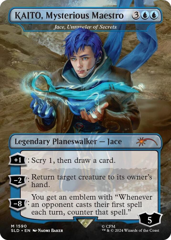 KAITO, Mysterious Maestro - Jace, Unraveler of Secrets [#1590] (SLD-M)