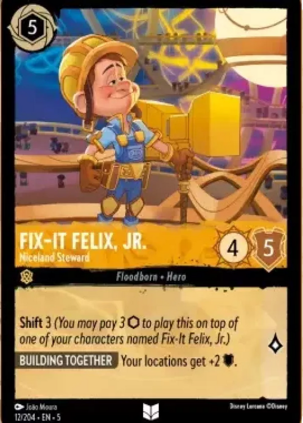 Fix-It Felix, Jr. - Niceland Steward (Shimmering Skies 012/204) Uncommon - Near Mint