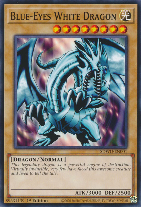 Blue-Eyes White Dragon (SDWD-EN001) Common - Near Mint 1st Edition