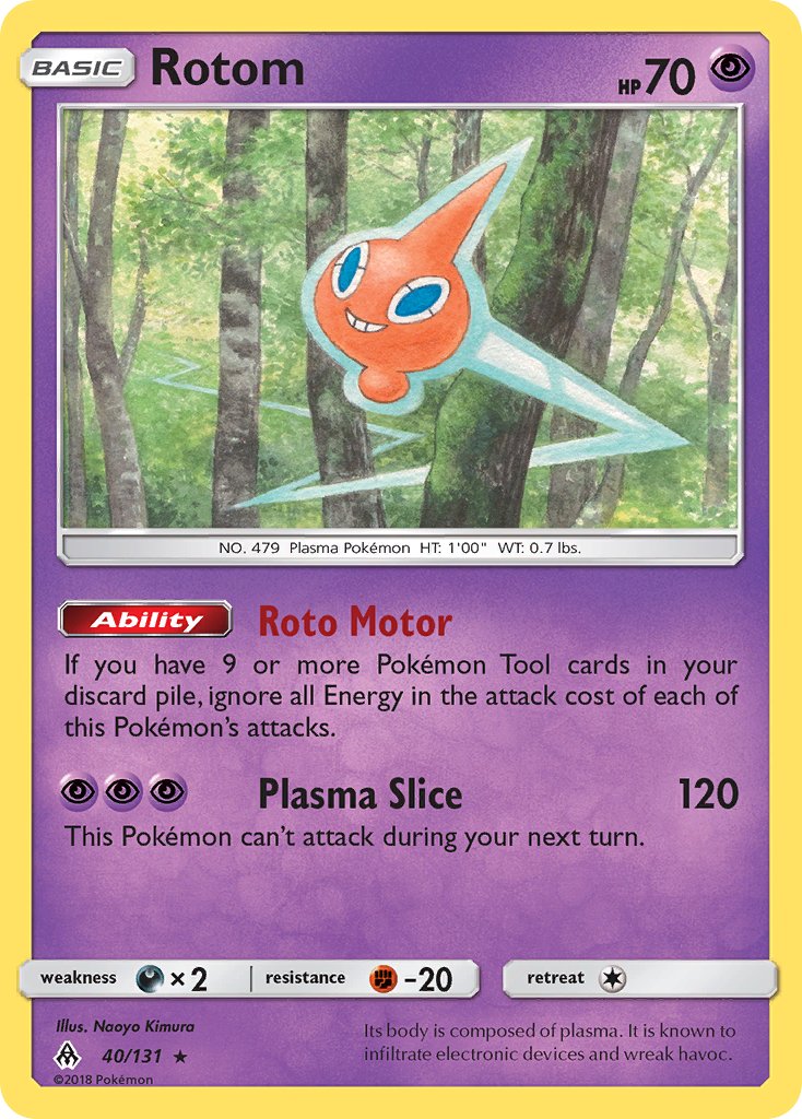 Rotom - 040/131 (FLI) Rare - Near Mint