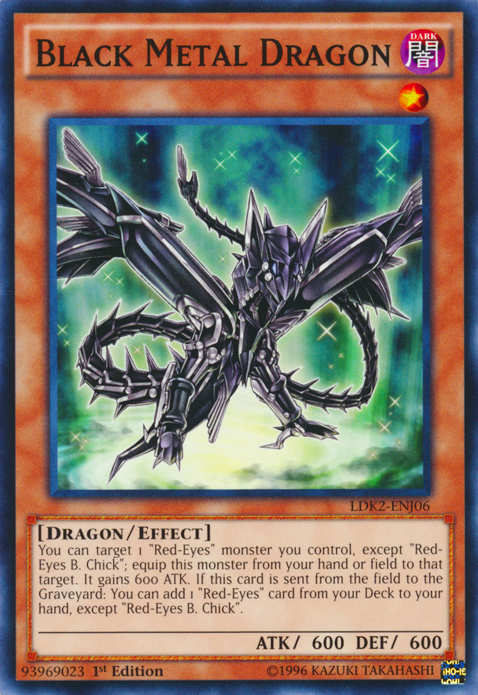 Black Metal Dragon (LDK2-ENJ06) Common - Near Mint 1st Edition