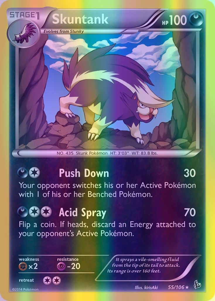 Skuntank - 055/106 (FLF) Rare - Near Mint Reverse Holofoil