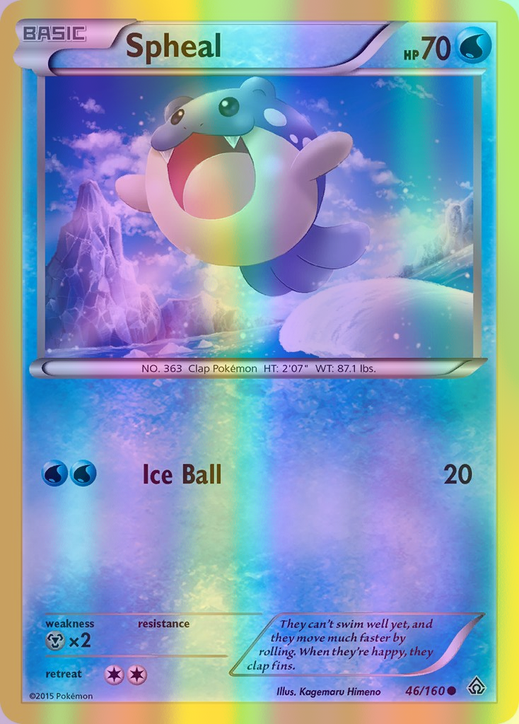 Spheal - 046/160 (PRC) Common - Near Mint Reverse Holofoil