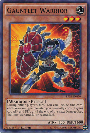 Gauntlet Warrior (BP03-EN070) Common - Near Mint 1st Edition
