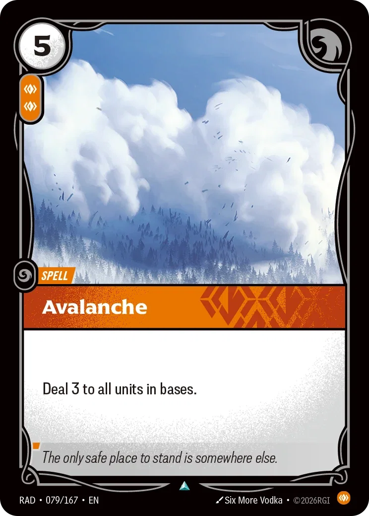 Avalanche - 079/167 (RAD) Uncommon