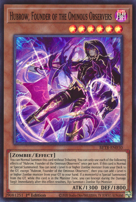 Hubrow, Founder of the Ominous Observers (BETB-EN030)