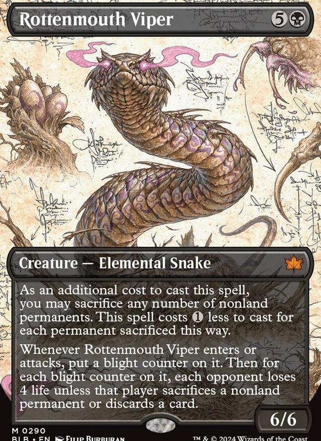 Rottenmouth Viper [#0290 Borderless] (BLB-M-FOIL)