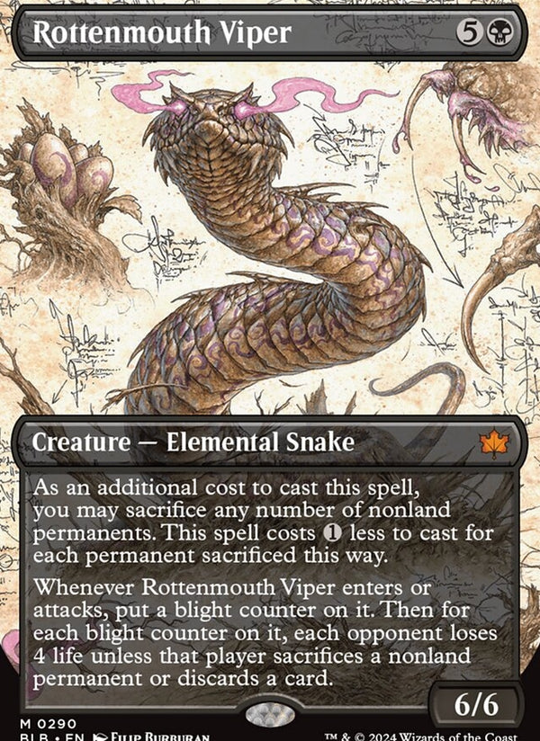 Rottenmouth Viper [#0290 Borderless] (BLB-M-FOIL)