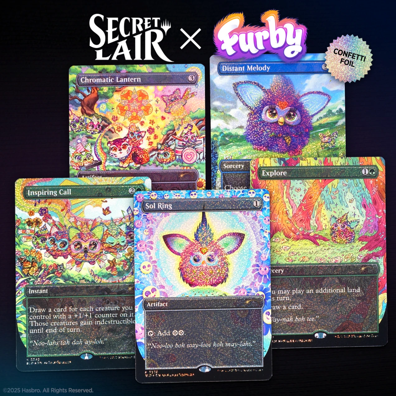 MTG: Secret Lair x Furby: Doo-ay Noo-lah Confetti Foil Edition