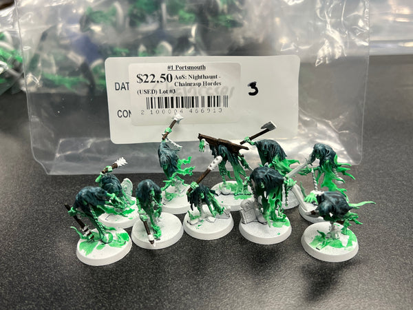 AoS: Nighthaunt - Chainrasp Hordes (USED) Lot #3