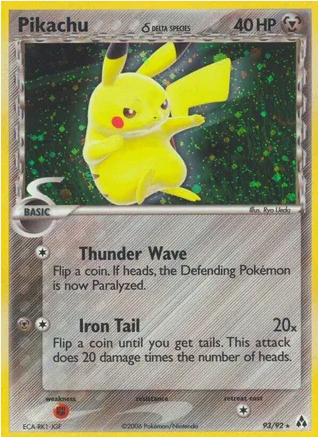 Pikachu (93/93) Holofoil - Delta Species