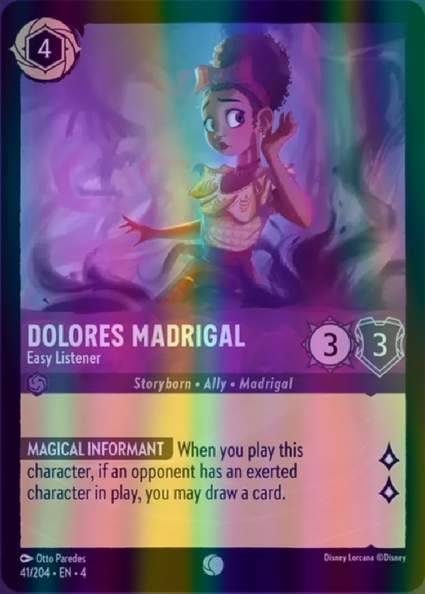 Dolores Madrigal - Easy Listener (Ursula's Return 041/204) Common - Near Mint Cold Foil