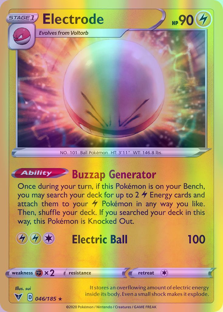 Electrode - 046/185 (SWSH04) Holo Rare - Near Mint Reverse Holofoil