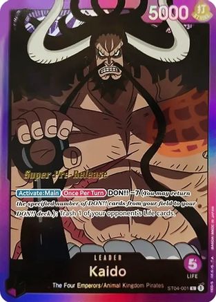 Kaido (001) - Super Pre-Release (ST-04 PRE)