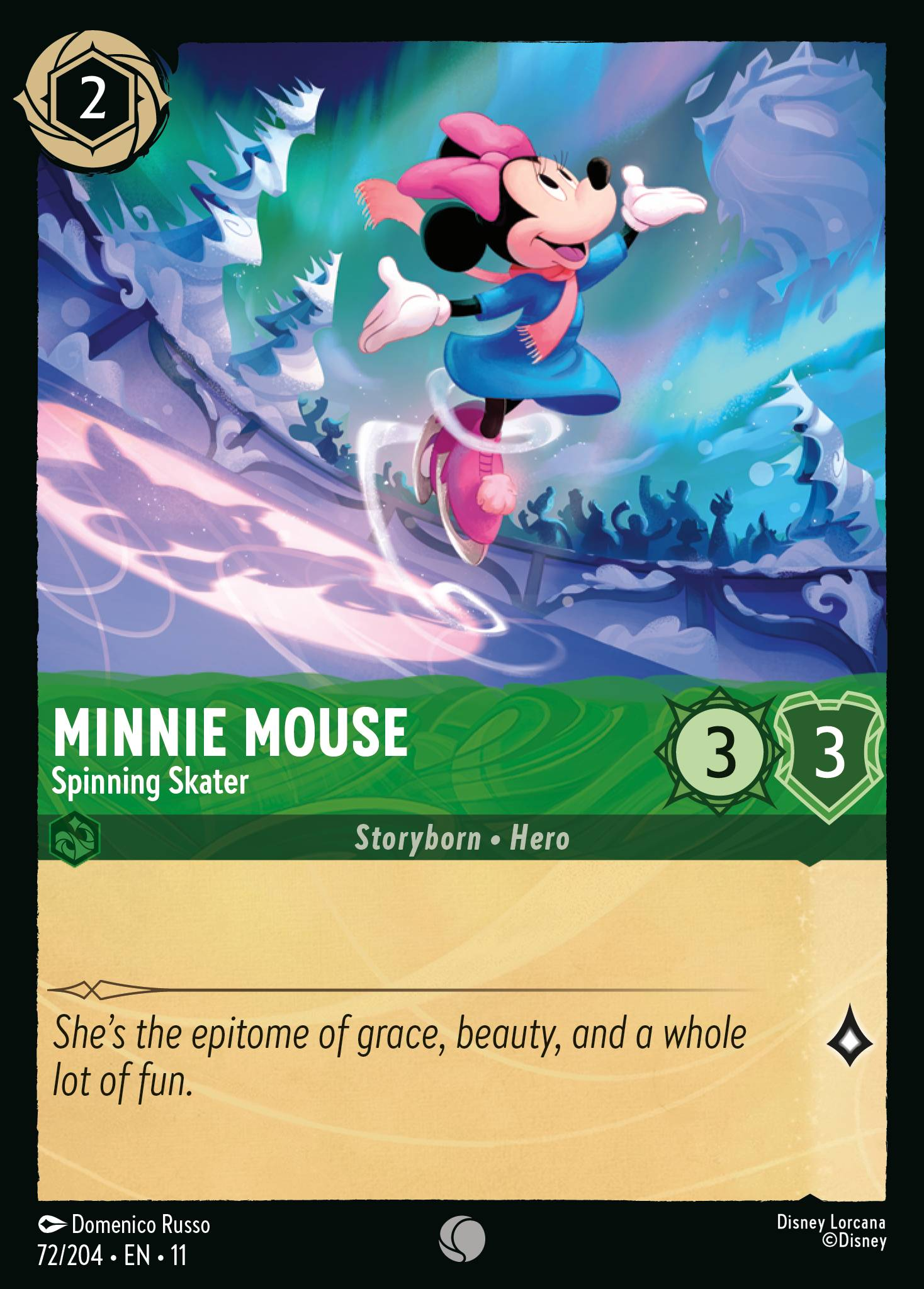 Minnie Mouse - Spinning Skater (072/204 - Winterspell)  Common