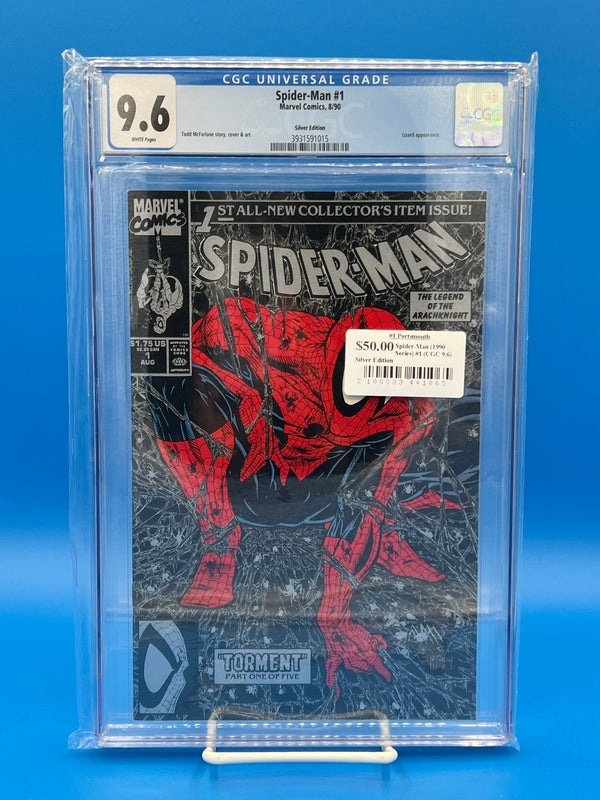 Spider-Man (1990 Series) #1 (CGC 9.6) Silver Edition