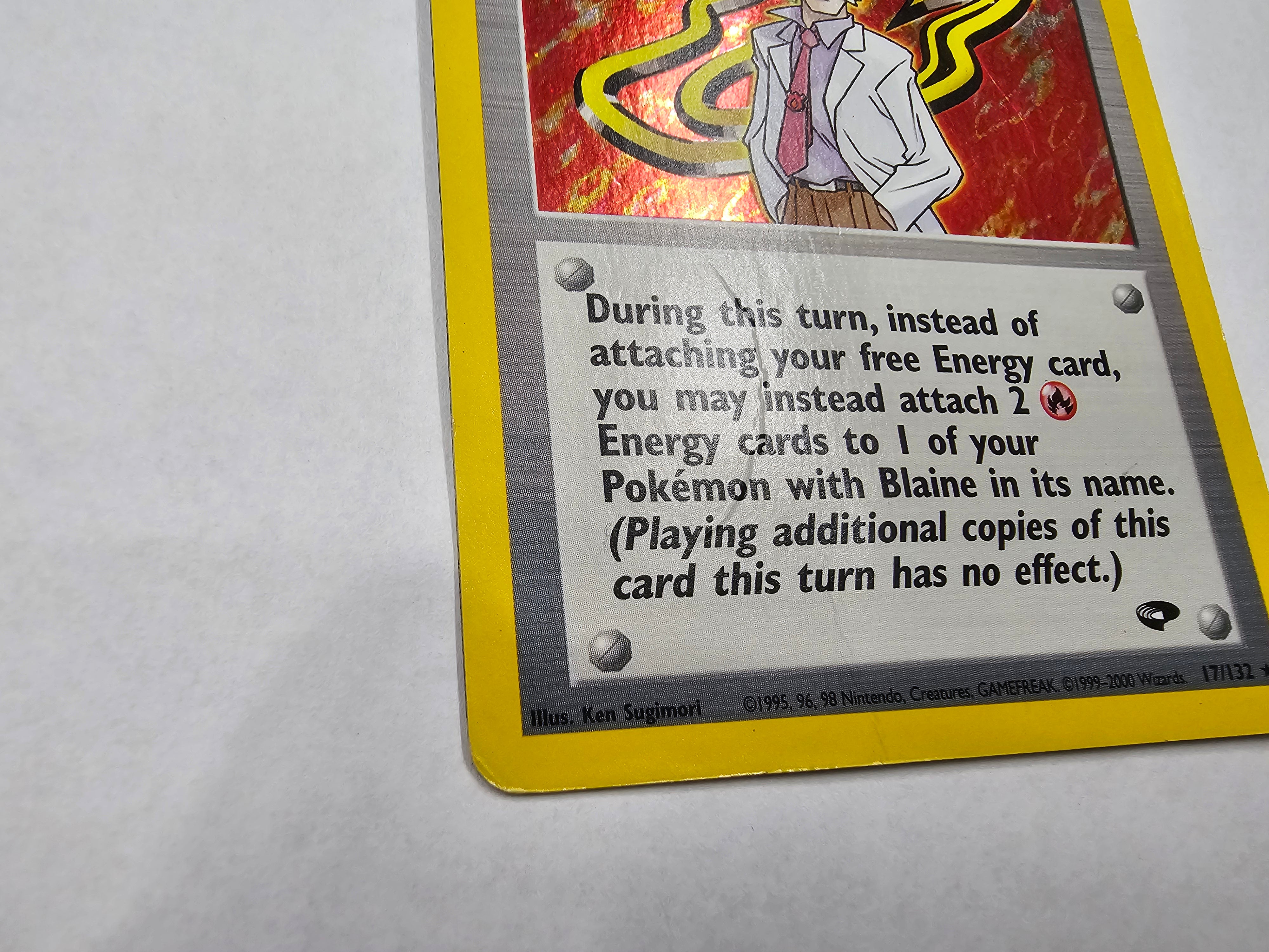 Blaine - 17/132 (G2) Rare - Damaged Mint Holofoil Unlimited