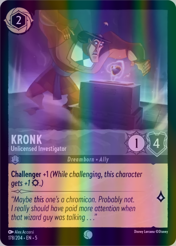 Kronk - Unlicensed Investigator (Shimmering Skies 178/204) Common - Near Mint Cold Foil