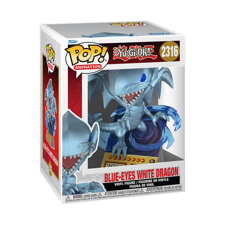POP Figure (6 Inch): Yu-Gi-Oh #2316 - Blue-Eyes White Dragon Card