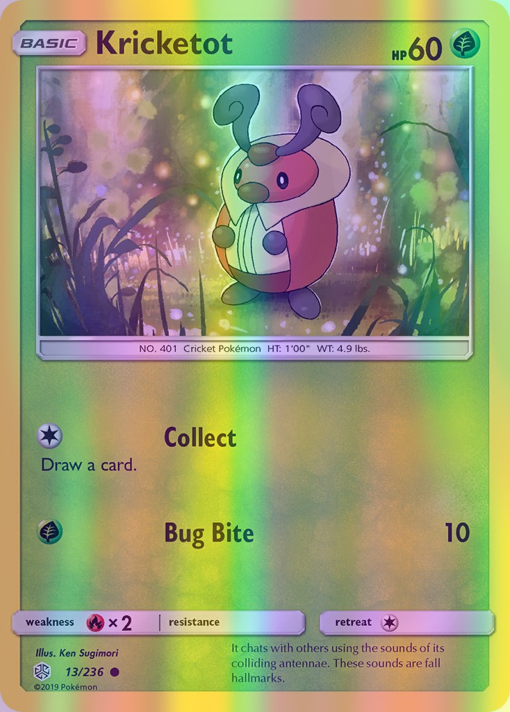 Kricketot - 013/236 (CEC) Common - Near Mint Reverse Holofoil