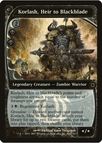 Korlash, Heir to Blackblade (FUT-R-PRE) Damaged