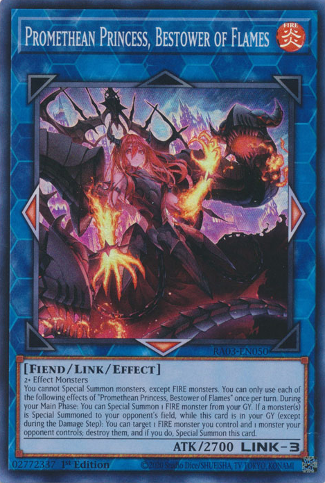 Promethean Princess, Bestower of Flames (RA03-EN050) Secret Rare - Near Mint 1st Edition