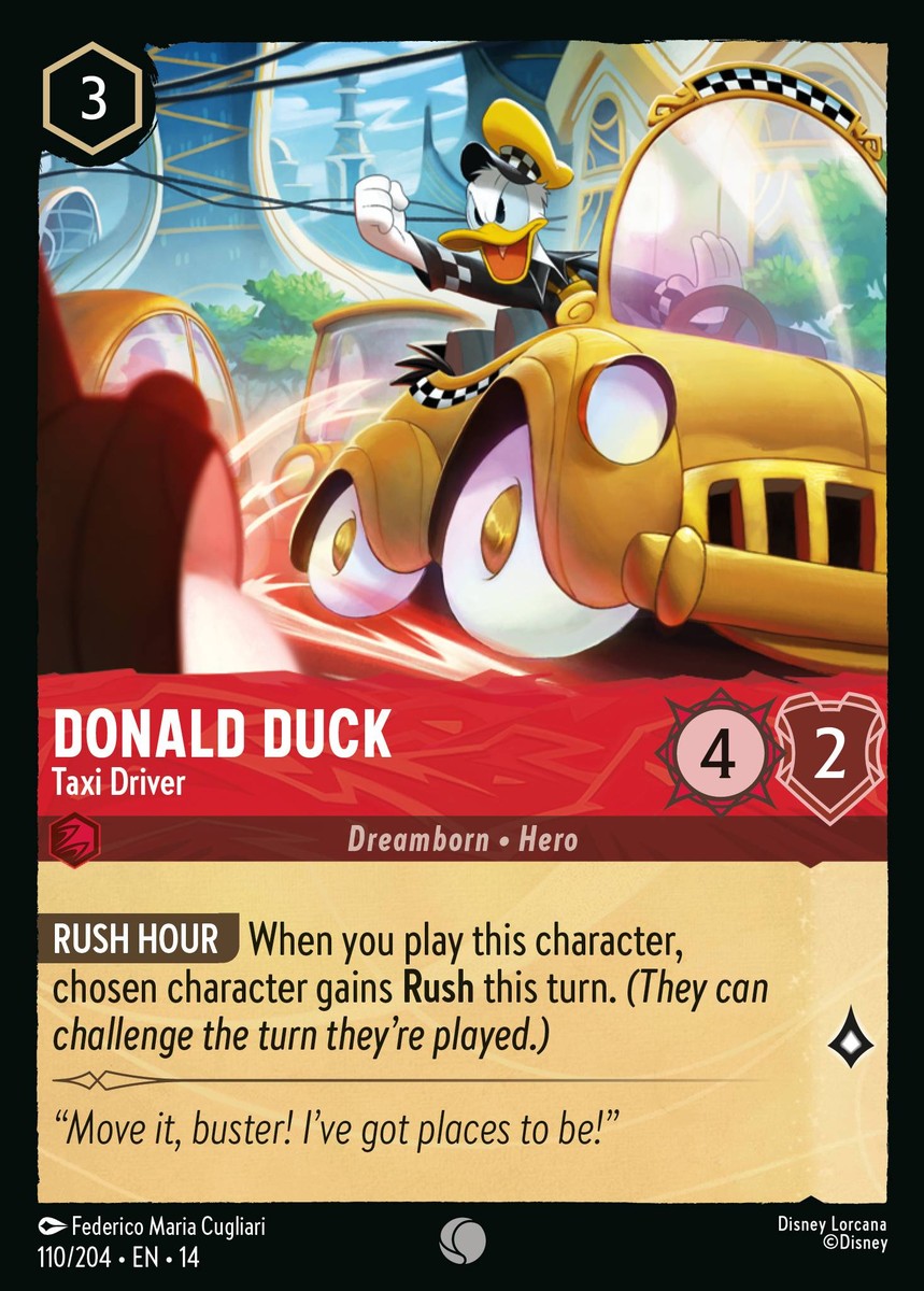 Donald Duck - Taxi Driver (110/204 - Hyperia City) Common
