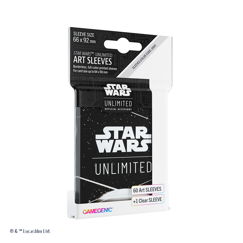 GameGenic: Star Wars: Unlimited Art Sleeves - White (Grey 60ct +1)