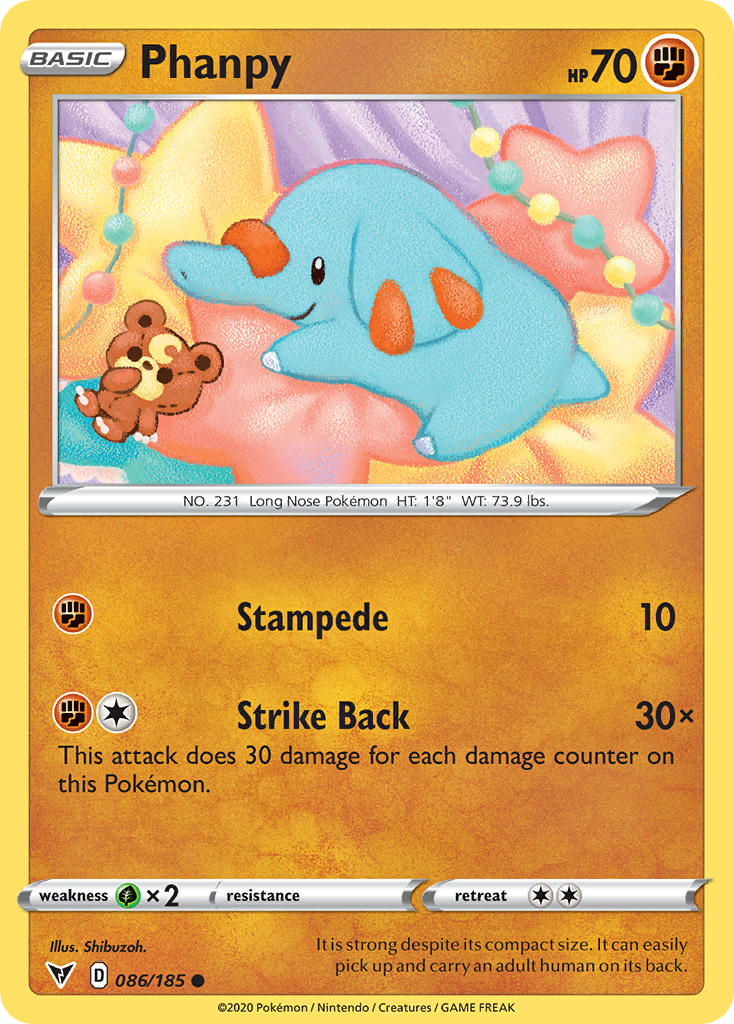 Phanpy - 086/185 (SWSH04) Common - Near Mint