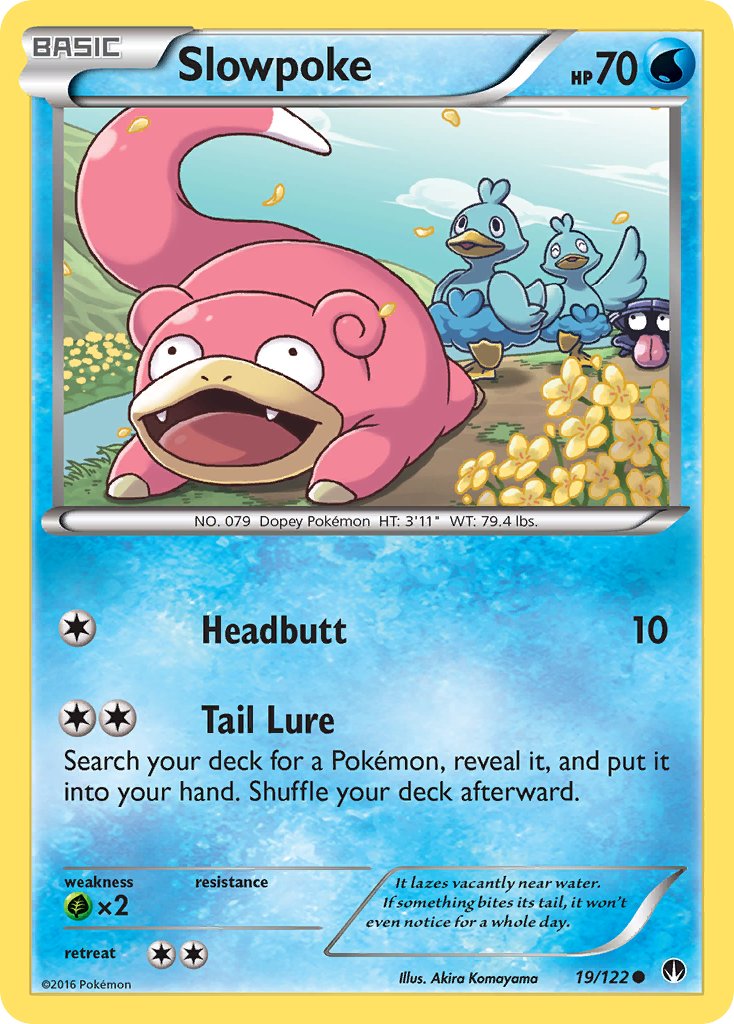 Slowpoke - 019/122 (BKP) Common - Near Mint