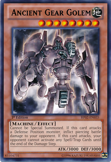 Ancient Gear Golem (BP02-EN035) Rare - Near Mint 1st Edition