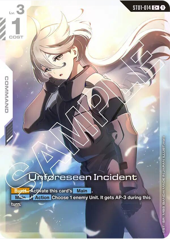 Unforseen Incident (ST01-014) Heroic Beginnings - Near Mint - C+