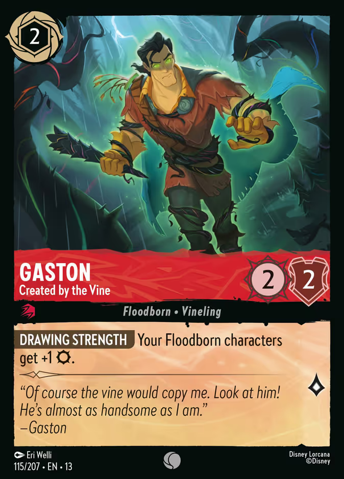 Gaston - Created by the Vine (115/204 - Attack of the Vine!) Common
