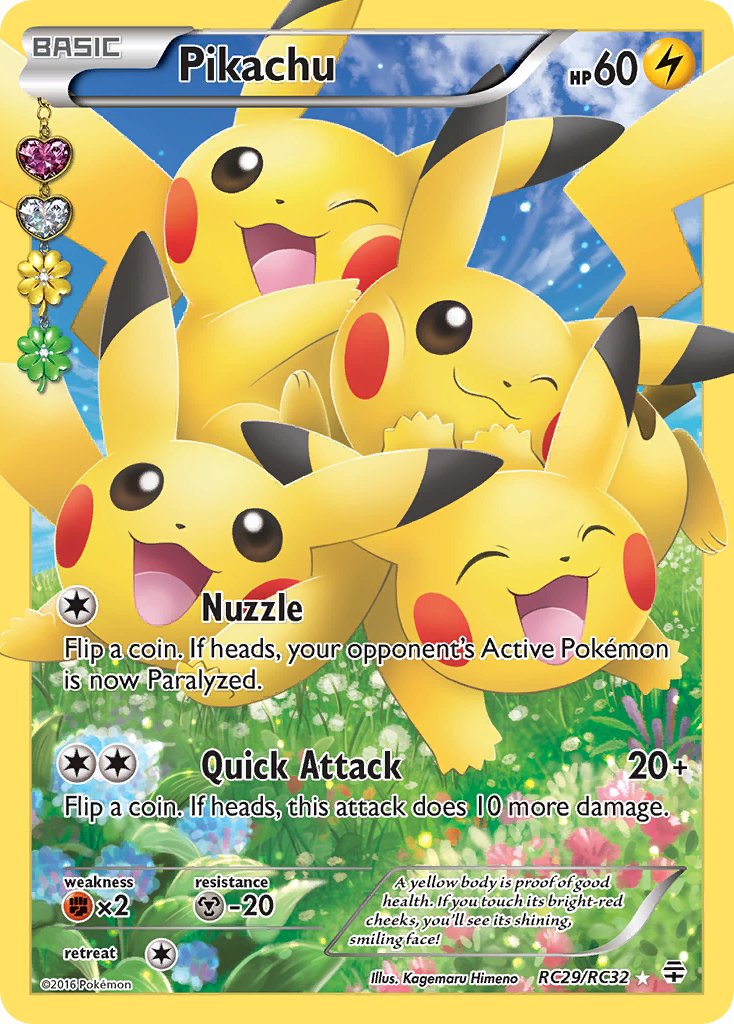 Pikachu (Full Art) - RC29/RC32 (GEN:RC) Ultra Rare - Near Mint Holofoil