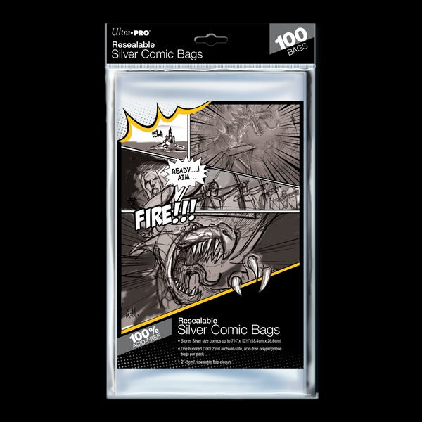 Ultra-PRO: Resealable Comic Bags - Silver Size (100)