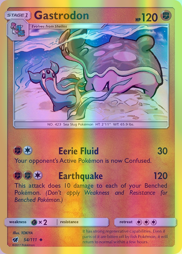 Gastrodon - 054/111 (CIN) Uncommon - Near Mint Reverse Holofoil